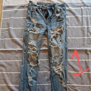 American Eagle distressed skinny